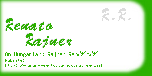 renato rajner business card